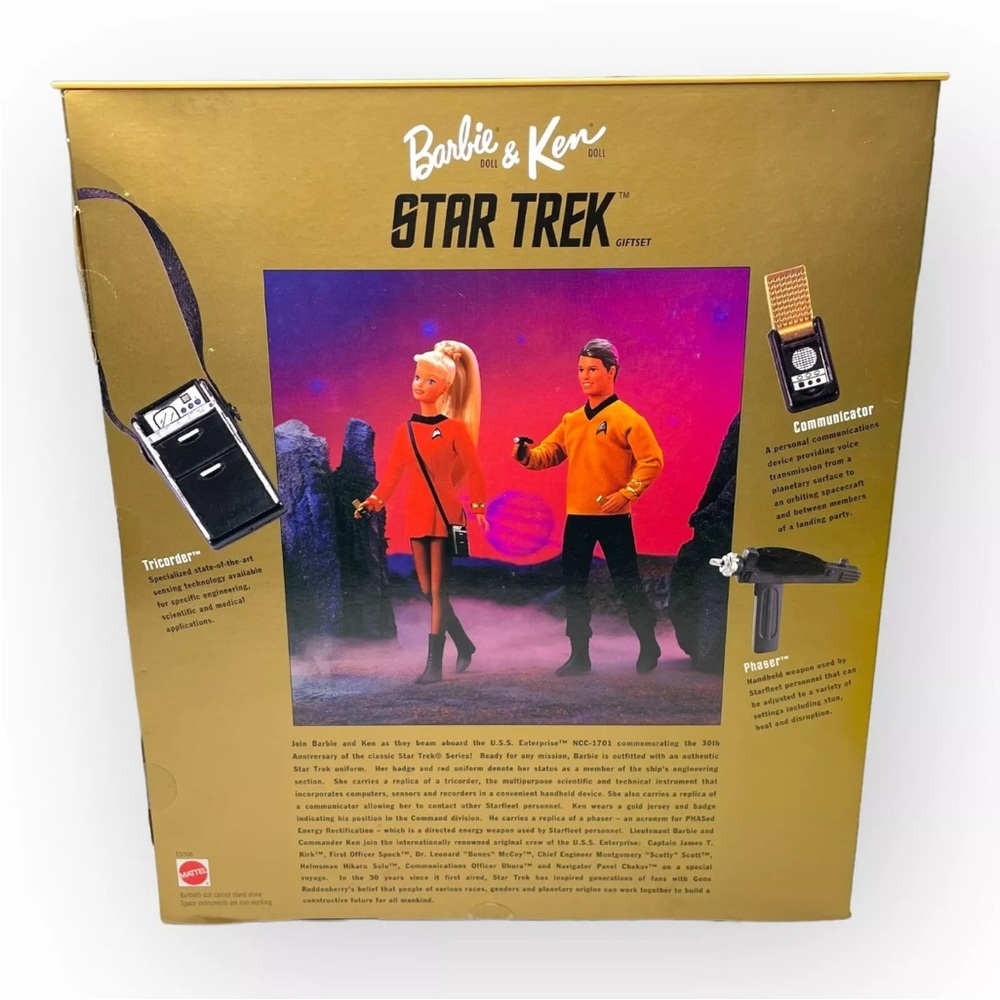 Star Trek Barbie and Ken 30th Anniversary 1996 Collectors Edition Vtg NEW IN BOX - Picture 10 of 10